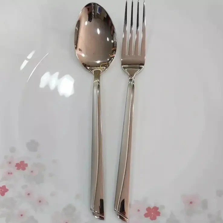 قاشق و چنگال یونیک استیل 12 پارچه مدل ناخنی- ۶ نفره